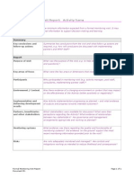 Tool Formal Monitoring Visit Template