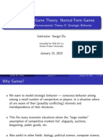 Lecture 3 - Normal Form Games