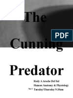 The Cunning Predator: Rody A Aroche Del Sol Human Anatomy & Physiology Tuesday/Thursday 9:30am