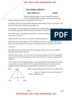 CBSE Class 12 Physics Assignment - Electrostat