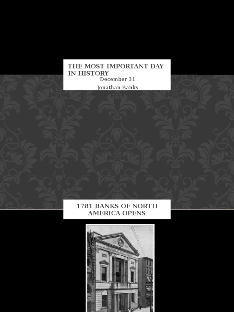 Key Historical Events on December 31 | PDF
