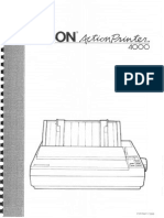 Epson ActionPrinter 4000 User's Manual