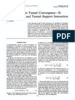 Time-Dependent Tunnel Convergence II. Advance Rate and Tunnel-Support Interaction