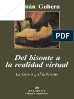 Gubern Roman-Del Bisonte a La Realidad Virtual
