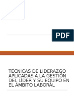 Curso Tecnicas de Liderazgo