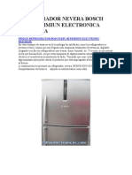 Refrigerador Nevera Bosch Ksu 40 Primiun Electronica Diagrama