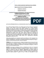 Convenio Colectivo de Trabajo docentes Santiago del Estero