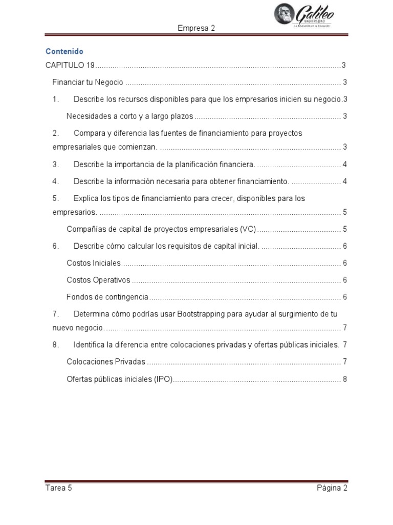 Fuentes de Financiamiento para Negocios | PDF | Capital de riesgo ...