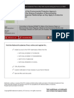 Review of The Environmental Protection Agency's State-Of-The-Science Evaluation of Nonmonotonic Dose-Response Relationships As They Apply To Endocrine Disrupters