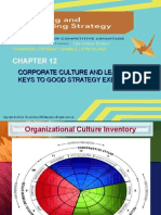 Corporate Culture and Leadership: Keys To Good Strategy Execution