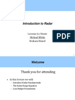 Lecture 1 - Radar History, Radar Range Equation - Final - Michael Wicks