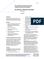 Land Reclamation, Landslide Treatment: Natural Resources Conservation Service Conservation Practice Standard