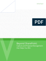 Beyond Sharepoint:: Capture and Proposal Management That Helps You Win