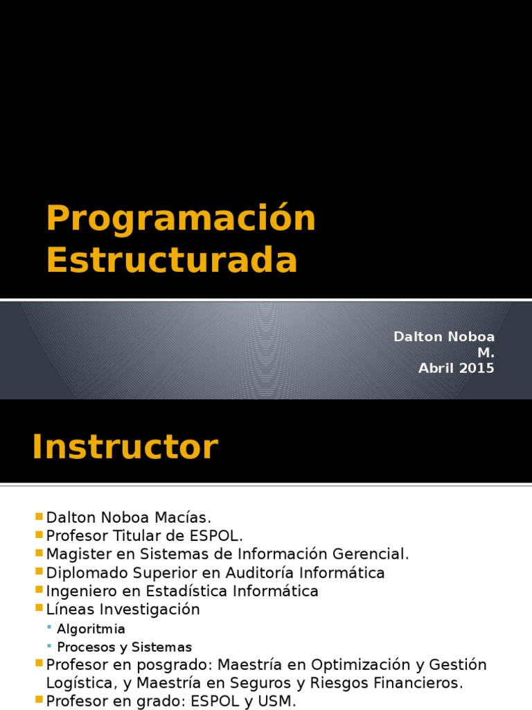 Clase 1. Algoritmos y Programas | PDF | Lenguaje de programación ...