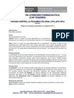 Centro de Atencion Farmaceutica (Caf Digemid) : Vacuna Contra La Poliomielitis Oral (Vpa Apo Opv)