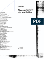 Geertz c 2002 Reflexiones Antropolc3b3gicas Sobre Temas Filosc3b3ficos