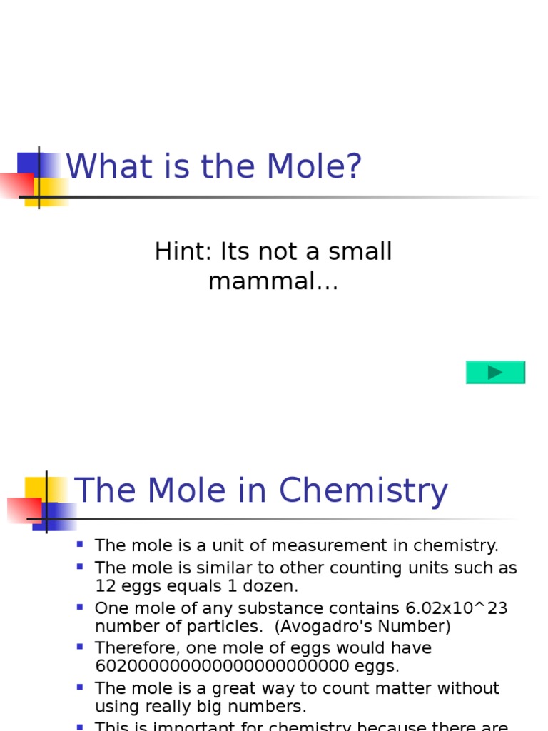 What is the Mole Mole (Unit) Chemistry