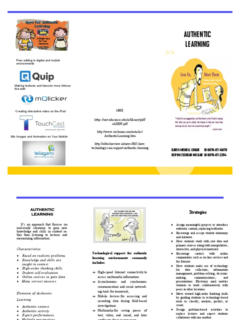 Brochure Authentic Learning | PDF