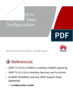 SGSN9810 Iu Interface Data Configuration