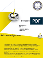 System Security Tool: Submitted By: Ravi Kumar Amitesh Kumar Vaibhav Gomber Amit Giri