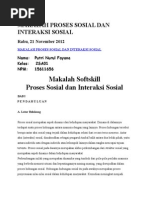 Download MAKALAH PROSES SOSIAL DAN INTERAKSI SOSIALdocx by Yumni Rumiwang SN265817625 doc pdf