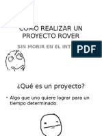 Como Realizar Un Proyecto Rover