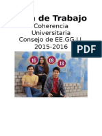 Plan de Trabajo Consejo EE.GG.LL. 2015/2016