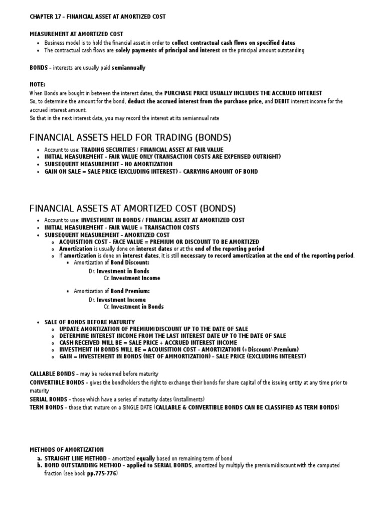 Amortized Cost of Financial Assets | PDF | Bonds (Finance) | Discounting