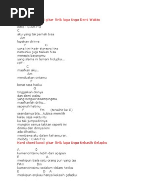 Chord Gitar Lagu Ungu Kekasih Gelapku - Chord Gitar Lagu ...