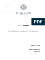 H.P. Lovecraft The Enlightenment & Connection To The World of Cosmicism