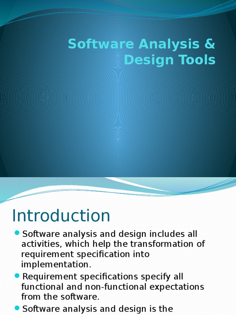 Software Analysis & Design Tools PDF Scientific Modeling