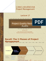 Project Quality Reviews & Audits