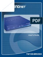 TRENDnet TW100-BRV304 (v3.0R) 4-Port Advanced VPN Firewall Router User Guide