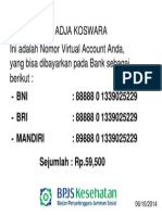 Contoh virtual Account bpjs