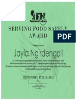 Jayla - Serving Food Safely