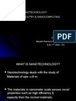 Nanotechnology Nanocircutry & Nanocomputing: Presented By: Mayank Sharma & Abhishek Besoya B.Sc.-I.T. (Sem - 01)