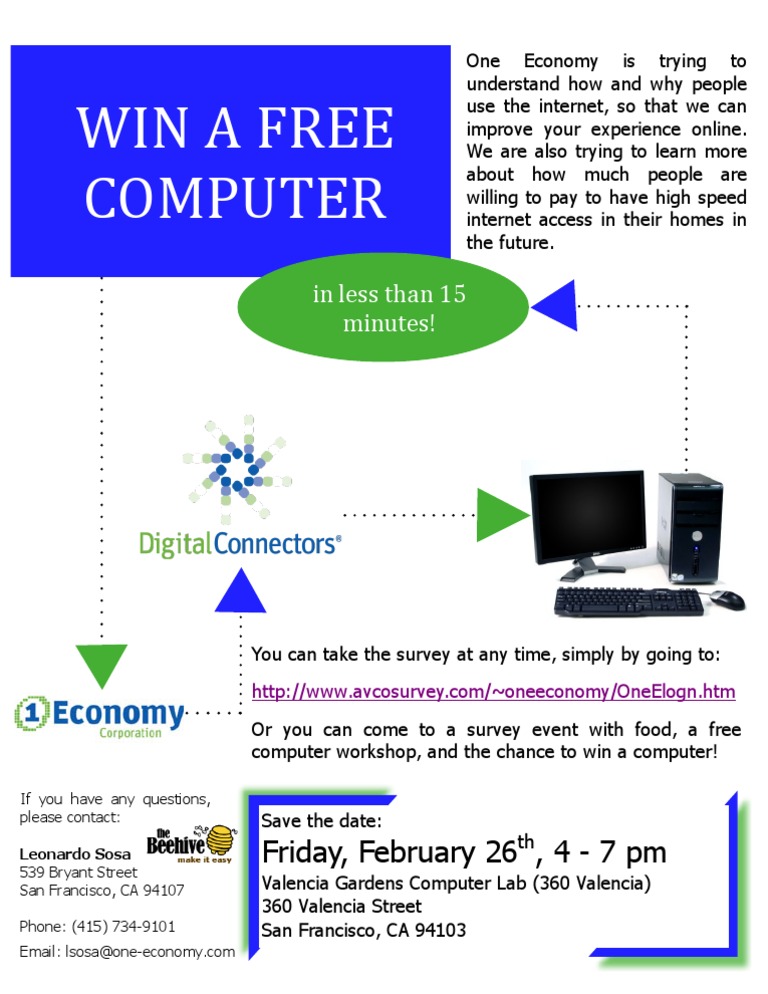 Win A Free Computer | PDF
