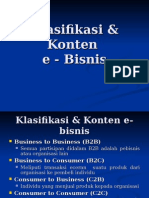 4. Klasifikasi & Konten E-bisnis