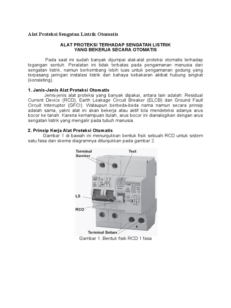 Download Prinsip Kerja Elcb Sebagai Pengaman Gallery