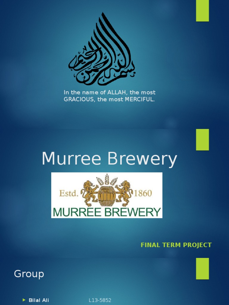 TQM Presentation Murree Brewery (Edited) (Final) PDF Brewing Beer