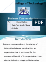 Salalah College of Technology: Business Communication