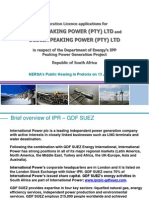 GDF Suez Energy Southern Africa Co - LTD - Avon Peaking Power (Pty) LTD and Dedisa