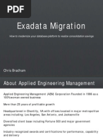 Exadata Migration: Chris Bradham