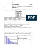 Examen de Estadística y Optimización con 25 preguntas de elección múltiple