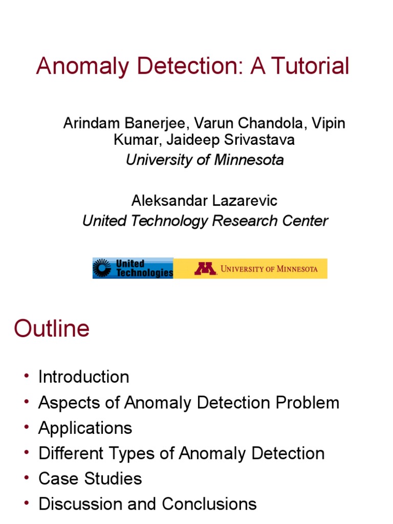 Anomaly Detection Tutorial | PDF | Receiver Operating Characteristic ...