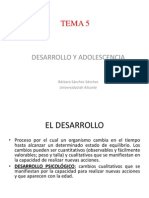 Tema 5 Desarrollo y Adolescencia