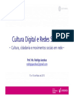 #Cultura Cidadania e Movimentos Sociais Em Rede