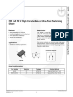BAV99 200 Ma 70 V High Conductance Ultra-Fast Switching Diode