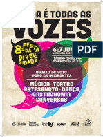 Cartaz festa da diversidade 2015