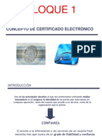 Certificado Electrónico BLOQUE 1